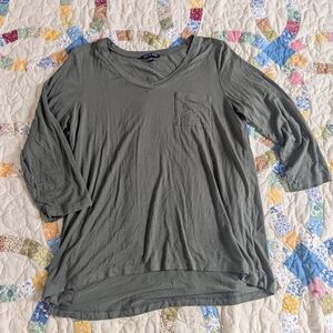 Cable & Gauge Dark Green Long Sleeve Top